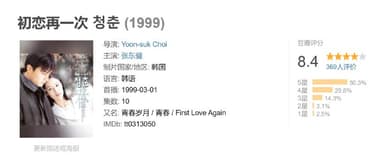 初恋再一次 청춘 (1999)