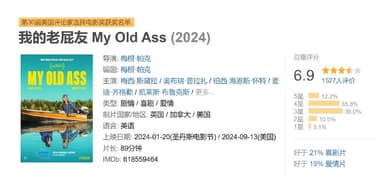 我的老屁友 My Old Ass (2024)