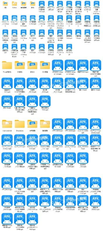 TV app-市面最全盒子TV安装包 已整理【5.5GB】