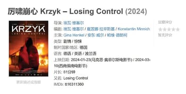 厉啸崩心 Krzyk – Losing Control (2024)