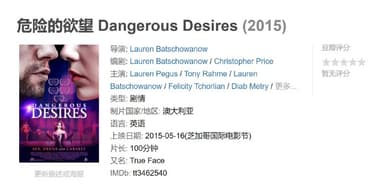 危险的欲望 Dangerous Desires (2015)