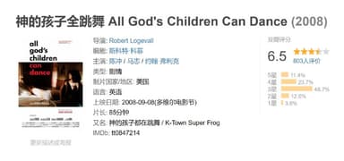 神的孩子全跳舞 All God's Children Can Dance (2008)