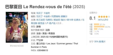 巴黎夏日 Le Rendez-vous de l'été (2025)